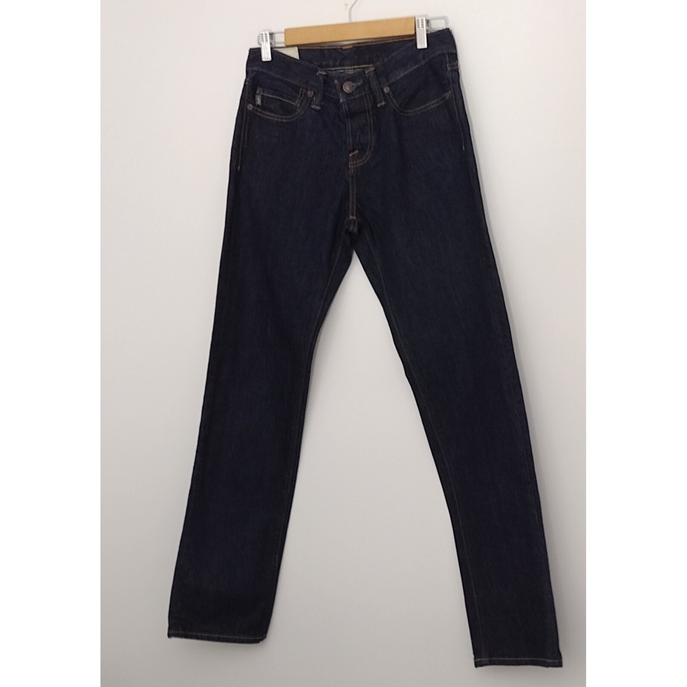 Abercrombie‎ Fitch Jeans Mens 28x32 The A&F Slim Straight Button Fly Dark Wash